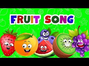Ten Little Fruits Jumping On The Bed | Fruits Song | Nursery Rhymes