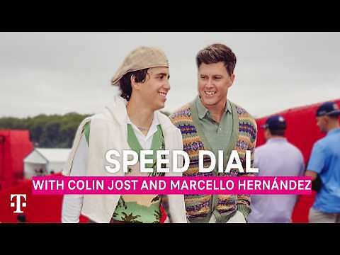 Colin Jost and Marcello Hernández at T-Mobile Breakfast at Bethpage | T-Mobile