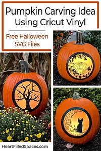 Easy Pumpkin Carving Idea & Free Halloween SVG