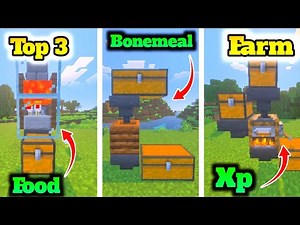 Top 3 Starter Farms for Minecraft 1.21+ – Must-Have Early Game Builds! 🔥🌾