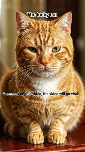 This is a lucky cat, videos go viral with it, don't believe it, like and watch it.