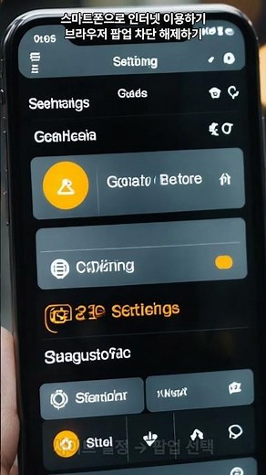 스마트폰으로 인터넷 이용하기 브라우저 팝업 차단 해제하기 #smartphone #카카오내비 #꿀팁