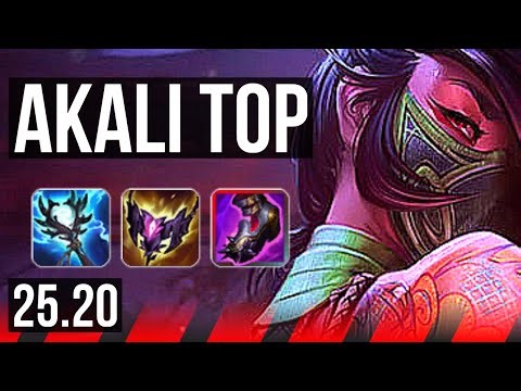 AKALI vs DARIUS (TOP) | KR Master | 25.20