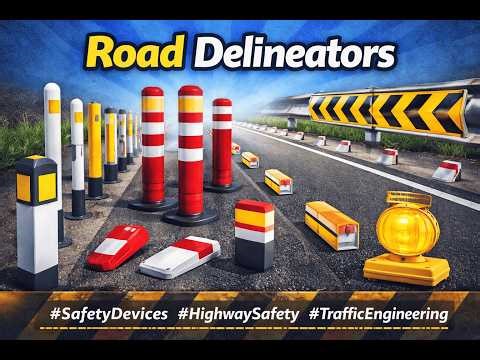 Road Delineators in Highway Engineering | Traffic Control Devices | Polytechnic & Diploma Civil