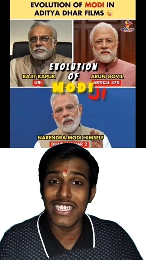 Evolution of Modi in Aditya Dhar Films #shorts #modi #adityadhar #dhurandhar #dhurandhartherevenge