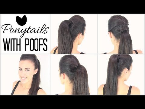 Ponytails with poof