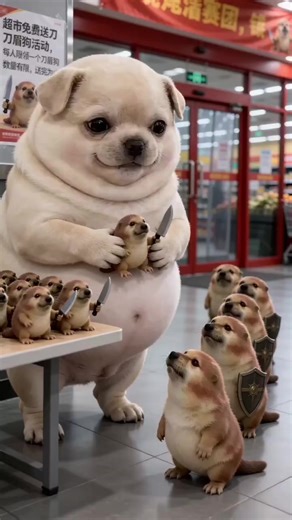 #AI超市刀盾狗派送记 #随变ai随便玩 | What The Dog Doin'