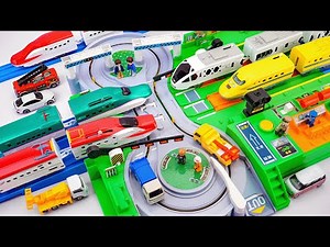 タカラトミー プラレール 新幹線シティ｜タカラトミー プラレール 車両基地＆レール＆新幹線 バージョンコレクション