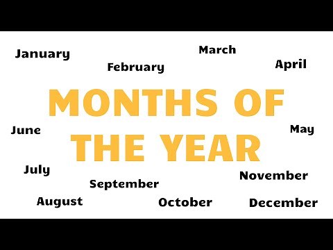 English Vocabulary - MONTHS OF THE YEAR