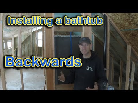 First time installing a bathtub, new construction