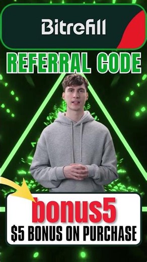 Bitrefill Referral Code "bonus5" Get $5 Bonus on Your First Purchase