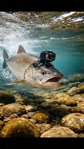 This Fish Is a Vlogger Now 😱📸 | Underwater GoPro Shot