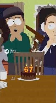 #shorts #ai #shortvideo サウスパーク風の誕生日おじさんの発狂