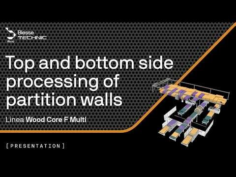 Multi Machining Line | Top and bottom side processing of partition walls