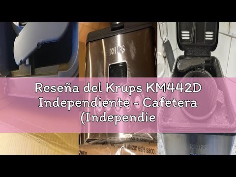 Reseña del Krups KM442D Independiente - Cafetera (Independiente, Cafetera de filtro, 1,25 L, 1000 W,