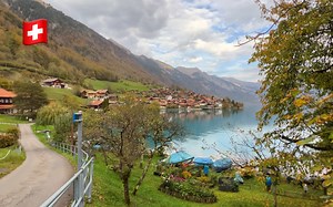 【4K超清】漫步游瑞士Oberried｜最美丽的瑞士湖上的一片天堂｜真正的和平绿洲 拍摄日期：2022.11