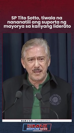 HINDI NA KAILANGAN NG LOYALTY CHECK SP Tito Sotto, tiwala na nananatili ang suporta ng mayorya sa kanyang liderato | Nightline News