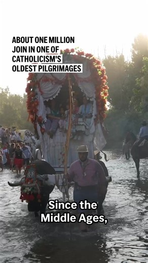 El Rocío is one of the oldest, wildest pilgrimages in the Catholic world. More than a million people travel mostly on horseback or ox-driven carts for days to converge on a hamlet where they venerate an icon of the Virgin Mary. | AP
