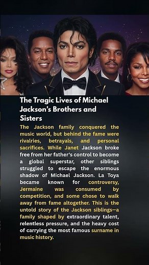 What Happened to All of Michael Jackson’s Siblings? The Complete Tragic Story#PopMusic