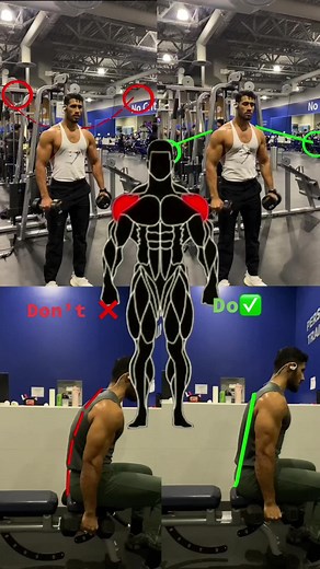 Lateral raises mistakes! Here is a video showing the wrong way vs the right way of performing lateral raises. ❌) Arms bent at 90 degrees. Short moment arm. ❌) Raising hands morel then 90 degrees plane. More trap involvement. ✅) Arms slightly bent. Longer moment arm. ✅) Raising in scapular plane. Better alignment with medial deltoids. . . . . . . #fitness #tiktok #tiktokindia #workout #gymtok #tips #exercise #workouttips #shoulderworkout #shoulders #afghan #fitnessmotivation #la #arbic #arb #ital