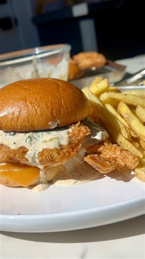 Cousins….y’all already know the vibes!!!! My famous fish fillet sandwich but with a TWIST!!! I made crispy “chicken” fried California flounder with a chunky and tangy tartar sauce served with garlic pepper French fries! You can find my traditional fish fillet recipe on foodnetwork.com/deliciousmissbrown #DeliciousMissBrown #Foodnetwork #viral #recipe | Kardea Brown