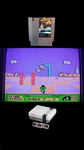 3D World Runner NES (World 7-2) #shorts #gameplay #retrogaming #nintendo #crt