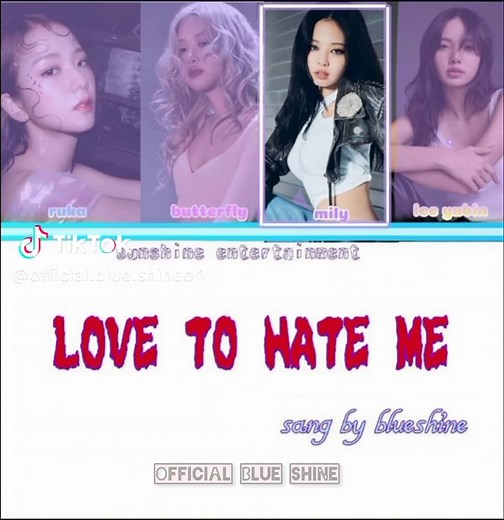 "LOVE TO HATE ME " COVERED BY BLUE SHINE 💙🔥!! #shinies #officialblu...