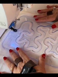 Free Motion Quilting: How to Use this Template By Marcia Baraldi 🔥 #RulerWork #Quilting #LongarmQuilting #MachineQuilting #FreeMotionQuilting #QuiltersofInstagram #QuiltGoals #QuiltLife #FiberArt #DIY | Adventures in Quilting