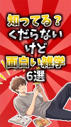 【暇つぶし】知ってる？くだらないけど面白い雑学6選 #雑学 #健康 #動物 #日常