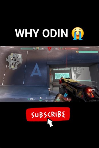 WHY SPAMMING WITH ODIN 😵‍💫#valorant #valorantclips #valoranthighlights #shorts #shortsfeed #viral