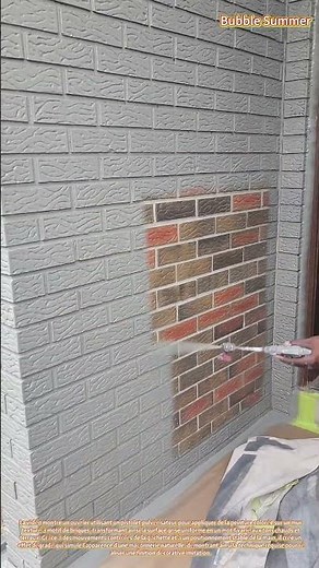 Application d'un revêtement pigmenté sur les surfaces des murs extérieurs