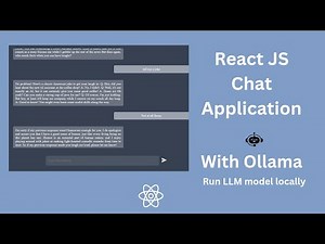 React Js Chat Application | Ollama | Run LLM model locally