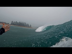 SURFING IN A HURRICANE!! (RAW POV)