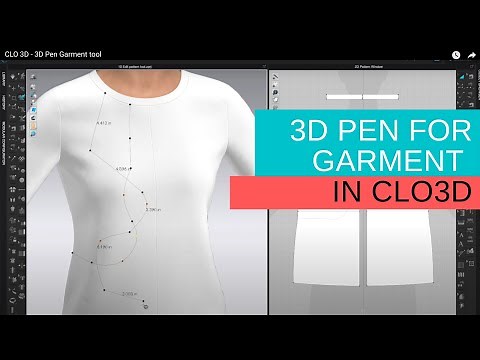 3D Pen Garment tool - CLO 3D