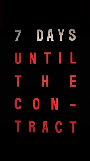we are one week away from our new song The Contract