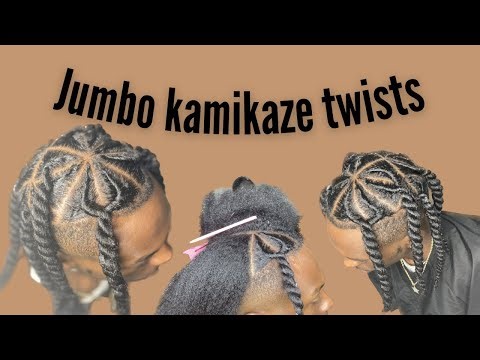 How to: Kamikaze twist (two strand twist) tutorial 😮‍💨 #youtube #twists