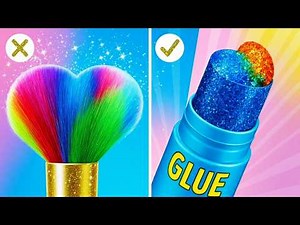 ART HACKS & DRAWING CHALLENGE! Easy Tutorial & Cool Gadgets for Drawing by 123 GO!