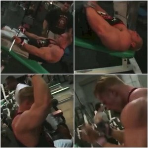 11K views · 134 shares | Giant set for ARMS with Dennis Wolf (2nd rotation) part 3 (out of 4): 9th exercise: decline cable curls (wide grip), 10th exercise: decline cable skull crushers, 11th exercise: high pulley seated overhead biceps curls and 12th exercise: reverse grip triceps pushdowns @denniswolfifbbpro | Miloš Šarčev | Facebook