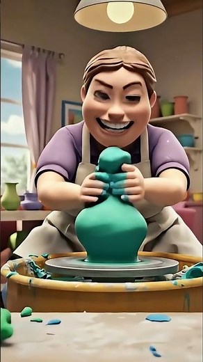 The evil clay person turns Blue and Yellow into kittens due to poor performance. #humor #fun