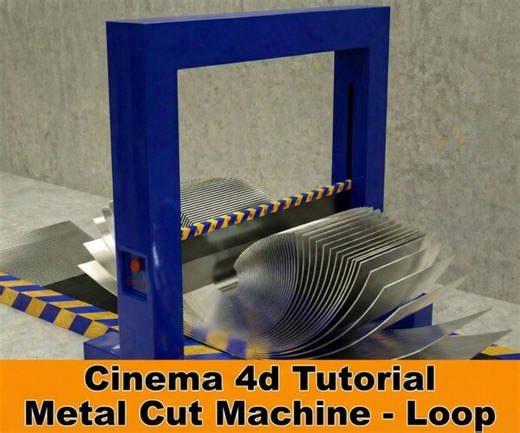 ArtStation - Metal Cut Machine Loop - Project Files included | Tutorials