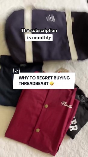 Why you will regret buying ThreadBeast 🤣 Spoiler alert… you won’t. Sign up for a monthly subscription today and let us get you dripped 🔥 #threadbeast #fyp #mensfashion #streetwear