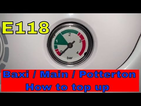 How to repair a Baxi 600 - E118 low water pressure