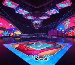 [Hot Item] P6.25 Indoor Outdoor Full Color Interactive LED Dance Floor Tile Display for Live Show Stage Event Disco Night Club Wedding Screen