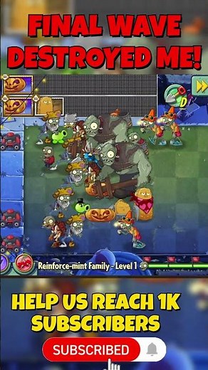 I FAILED the INTENSE Final Wave in Scary Night! 😱 | PVZ2 Challenge Gone Wrong #pvz2