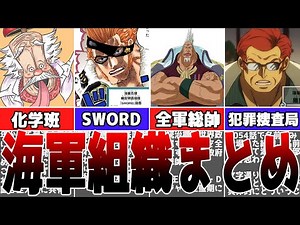 【ワンピース】海軍の全貌！？組織・メンバー・強さ・階級など徹底解説【ゆっくり解説】