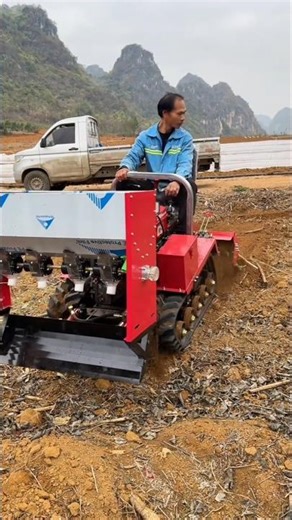 awesome rotary tiller machine working#farmequipment #farming #multiuse #farmtools #subscribe