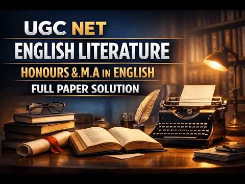 UGC NET English Literature Full Paper Solution | MA & Honours Complete Answers 2026 #UGCNET #English