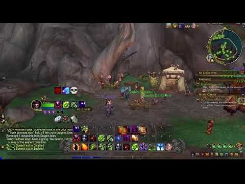 blind guy playing world of warcraft with blindslashs addon dragon flight episode 2