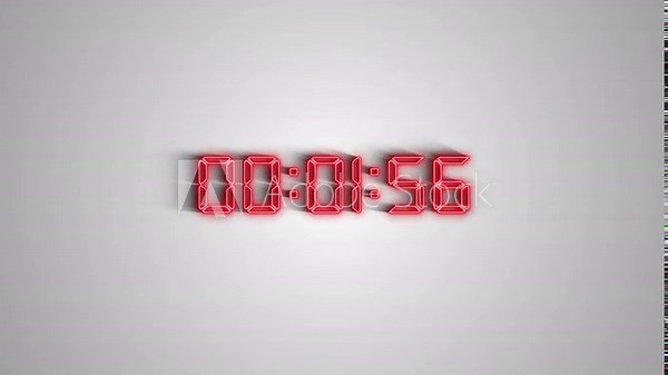 Digital clock time animation. beginning of every hour. Simple led twenty four numbers. Time counter symbol and Countdown timer count hour minute and second, Countdown clock timer, Countdown timer Stock Video