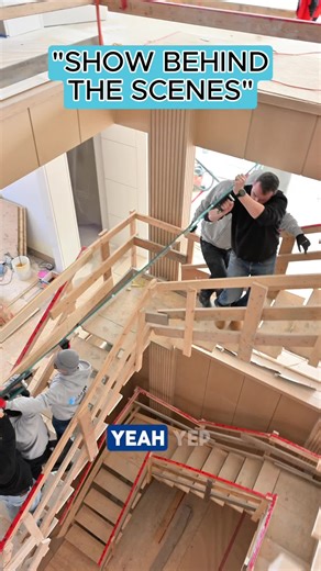 You asked for behind the scenes, so here is the heavy-lifting reality of custom glass installation! 😅 Carrying a massive, fragile pane of glass up a multi-level staircase and maneuvering it through tight hallways isn't just about raw strength. It’s an intense exercise in teamwork, constant communication, and extreme precision. This is the behind-the-scenes hustle and coordination it takes to bring a luxury, seamless bathroom design to life before the final polish. Shoutout to the crew for an in